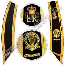 Golden Bullion Wire Blazer Fabric Crown Badges Sash
